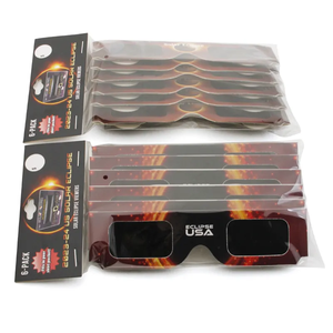 定制日食眼镜CE和ISO批准的纸食过滤器日食眼镜日食观看器 - Product Image 6