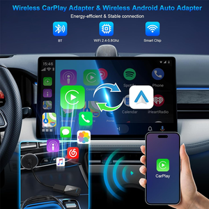 Oem ODM USB không dây Carplay adapter 5 gam Wifi <span class=keywords><strong>Dongle</strong></span> xe thông minh chơi <span class=keywords><strong>Linux</strong></span> Bộ giải mã bài hát hộp RAV4 cho TOYOTA IOS Mercedes Mazda - Product Image 2