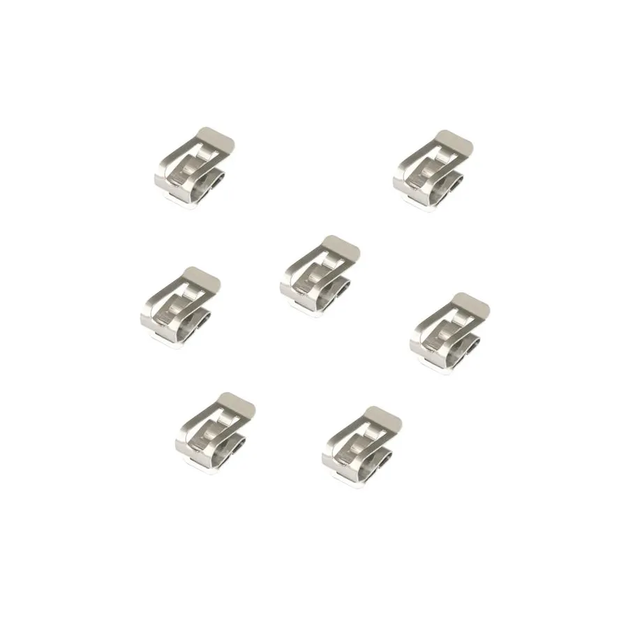 Clip di contatto a molla per batteria in acciaio inossidabile personalizzata aa/18650 piastra a molla della batteria/terminale elettrico stampato