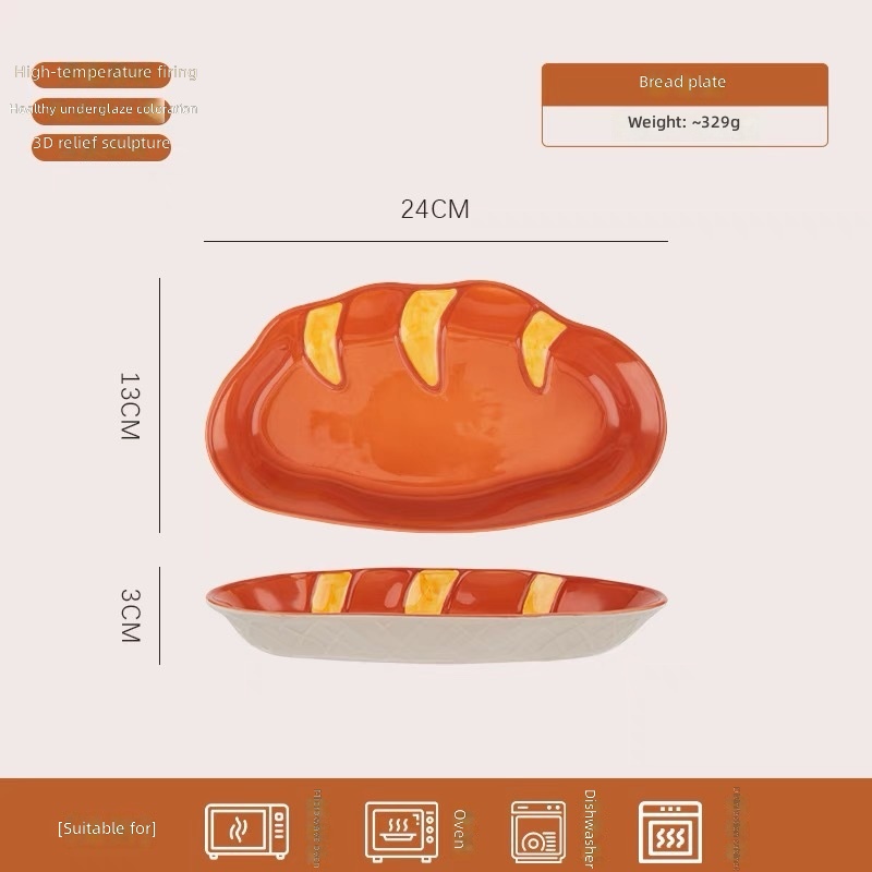 Embossed bread-95 inch baguette plate