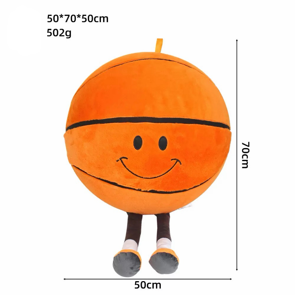 Omino arancione del basket