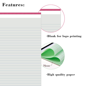 Bloc de notas personalizado de 30 páginas de ancho, Bloc de notas de papel impreso colorido, blocs de notas legales promocionales para uso escolar - Product Image 3