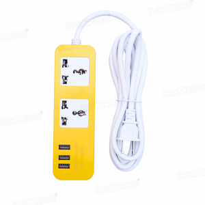 3 USB portu ve 2 yolu ile özelleştirilmiş çok fiş priz evrensel uzatma kablosu turuncu güç şeridi endüstriyel için - Product Image 6