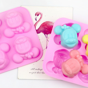 3D fare şekli silikon pişirme kek kalıpları çikolata şeker puding tepsi doğum günü partisi kek dekor - Product Image 2