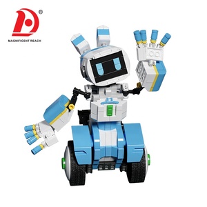 HUADA STEM divertido DIY bloques de montaje APP RC Robot juguetes niños rompecabezas eléctrico juegos de bloques de construcción Control remoto Robot Juguetes - Product Image 5