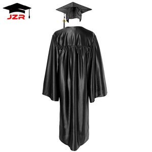 2025 hoàng gia màu xanh sáng bóng đại học và trường trung học tốt nghiệp Áo choàng và mũ chất lượng tốt nhất bán buôn đồng phục học sinh - Product Image 3