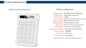 Teclado numérico con retroiluminación LED blanca de 18 teclas, perilla mecánica multifunción para ordenador, nuevo teclado dos en uno