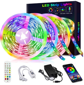 5050RGB 12V Smart <strong>LED</strong> Strip Light Copper Body 5M &amp; 10M App Controlled Landscape Strings Cuttable with Remote &amp; App Control - Product Image 1