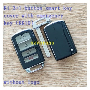 K-ia için 3 + 1 düğme akıllı anahtar kapak ile acil anahtar KK10 logo olmadan 4-Key işaretsiz kilit + kilidini + SUV tutun - Product Image 2