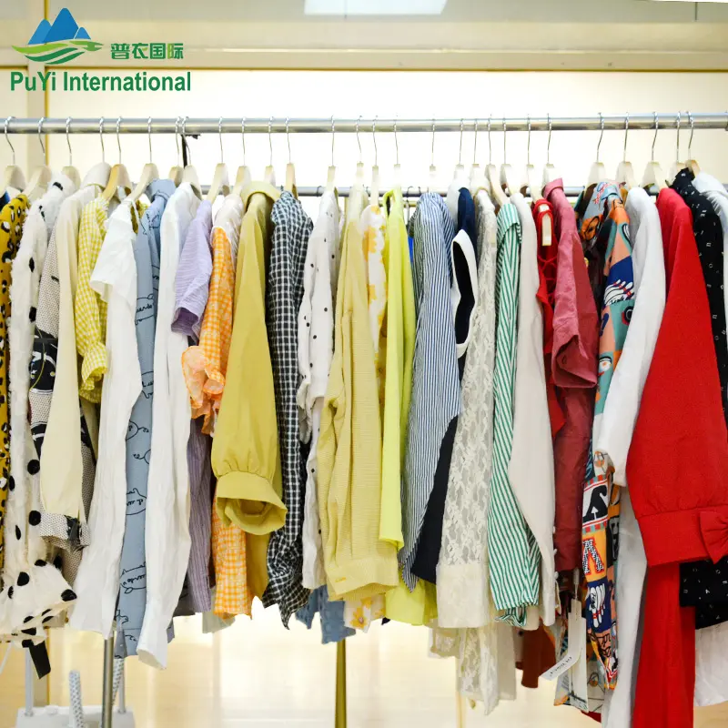 Blusa de algodón para mujer, ropa usada de Singapur, fardos de ropa coreanos, venta al por mayor
