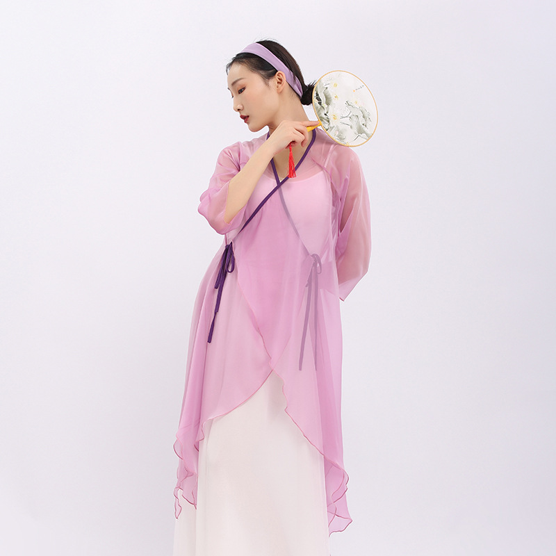 Manteau violet clair (envoyer un foulard