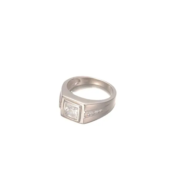 Vlink gioielli 18k moissanite anello uomo semi pietra preziosa intarsiato diamante con 925 anello d'argento all'ingrosso