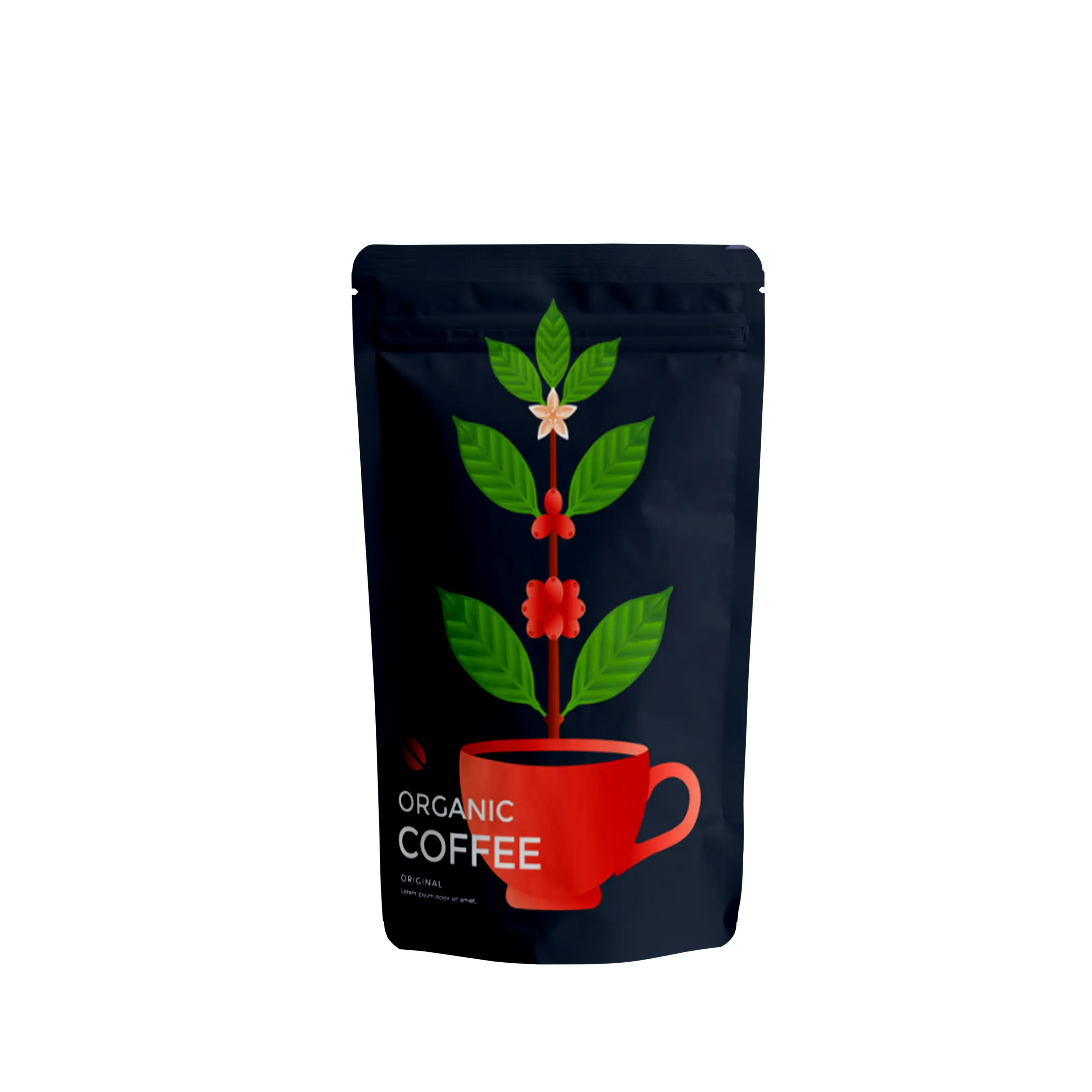 أكياس قهوة بنية اللون مقاومة للروائح, أكياس قهوة من رقائق الألومنيوم والألومنيوم 8 أوز و 12 أوز و 16 أوز للطعام ، مطبوعة حسب الطلب ، مضادة للروائح