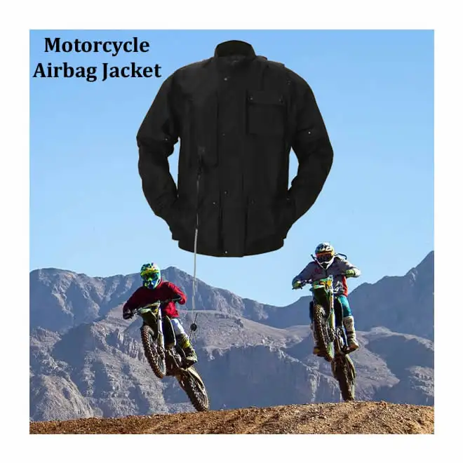Chaqueta impermeable para montar, ropa para carreras, chaqueta Airbag para motocicleta, ropa para moto con protectores aprobados por CE