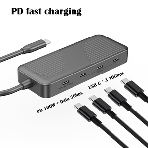 8 in 1 USB C yerleştirme istasyonu 10Gbps tipi C 100W USB 3.0 portu 5Gbps HDMI 4K 60HZ Splitter USB Hub dizüstü PC Mac için - Product Image 2