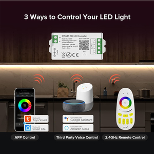 Controlador WiFi de tira LED RGB inteligente multifuncional Control de aplicación Tuya 15A - Product Image 4