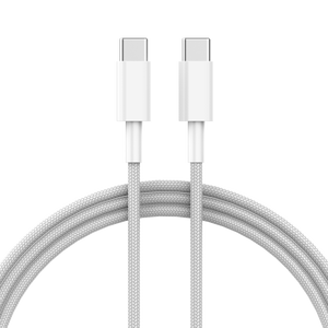 工場製造データケーブル65W3A20V急速充電タイプCワイヤーカスタムロゴシリコンファブリック編組モバイルUSBケーブル - Product Image 1