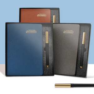 YALONG 2023 nuevo diseño A5 juego de cuadernos de cuero cuaderno personalizado con logotipo para estudiantes trabajadores de oficina - Product Image 2