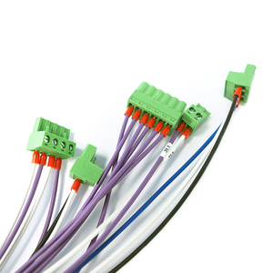 AWG24 5.08mm 3.81mm Green Terminal Block <strong>Cable</strong> Assembly Custom Wiring Harness 8Pin Har Wire Assembly - Product Image 4