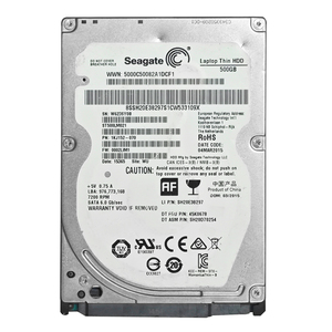 内部笔记本硬盘驱动器7毫米5400转/分SATA 3G/s 8MB高速缓存<span class=keywords><strong>2.5</strong></span> 500GB二手笔记本硬盘