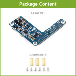 Raspberry Pi 5 PoE HAT Power Over Ethernet HAT (G) 5V 5A Ausgang Unterstützt 802.3af/at Netzwerk für Rpi 5 pi5