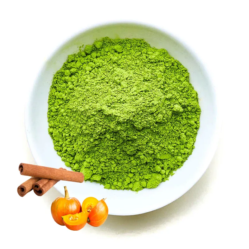 Alta Qualidade Orgânica China Matcha Chá Verde Abóbora Canela Sabor Matcha Em Pó