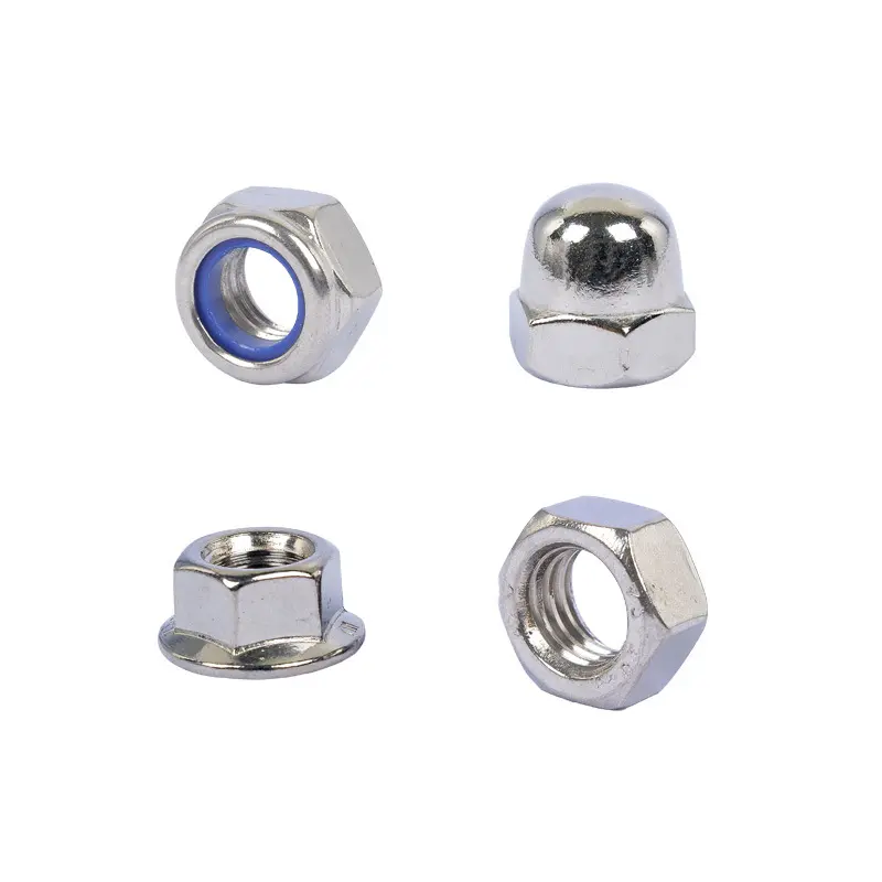 China Fastener Fingerboard Lock Nuts Porca bloqueio metal titânio Porca bloqueio inserção nylon