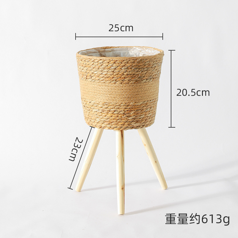 corde en papier tressée en paille de taille moyenne