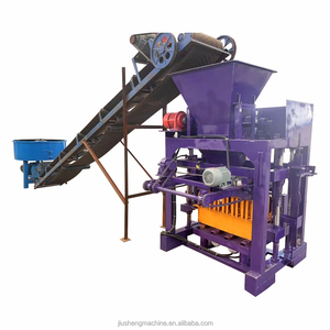 砖生产线Munal混凝土制砖机料斗QTJ4-40A泥粘土制砖机生产线 - Product Image 1