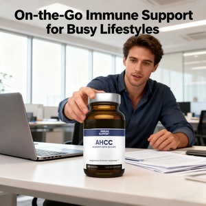 OEM/ODM Capsules de supplément d'extrait de champignon AHCC naturel personnalisable 750mg AHCC pour stimuler l'immunité, soutenir le foie et les intestins - Product Image 2