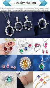 Pigeon Blood Red Lab Ruby 0.5ct 1ct 5mmルースルビー卸売ラウンドブリリアントカットラボ製ジュエリー用 - Product Image 6