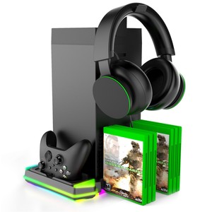 ฐานระบายความร้อนพร้อมไฟ RBG ที่ชาร์จแบบคู่ที่เก็บการ์ดสำหรับ Xbox Series X คอนโซลเล่นเกม - Product Image 5