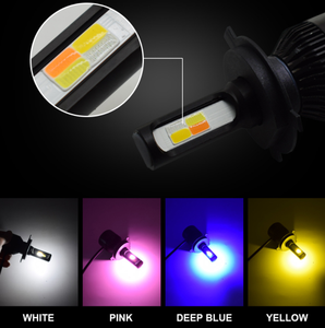 S2-4C dört renk ve flaş H1 H3 H4 H7 H11 otomatik ışık sistemleri 9005 9006 9012 LED far lambaları - Product Image 5
