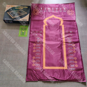 最佳质量SAJADAH K10MAX PRO乌兹别克语5种不同语言防滑祈祷垫穆斯林数字祈祷垫带灯 - Product Image 1