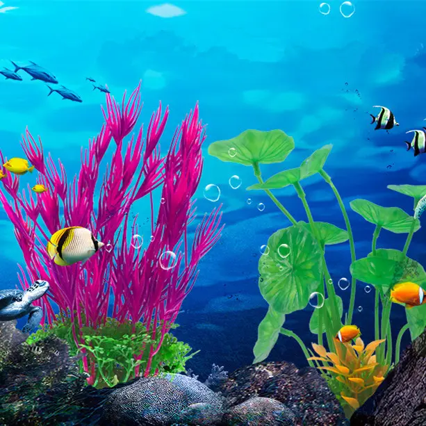 Пластиковая Имитация водных растений аквариумный ландшафт аквариумный Декор