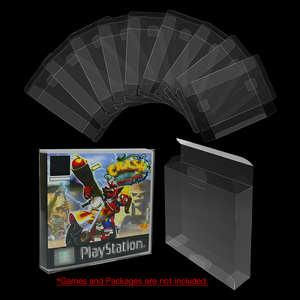 Şeffaf oyun kartı kartuş koruyucu depolama ekran kutusu kol örtüsü kılıf PLAYSTATION 1 PS1 CD Video oyunları - Product Image 2