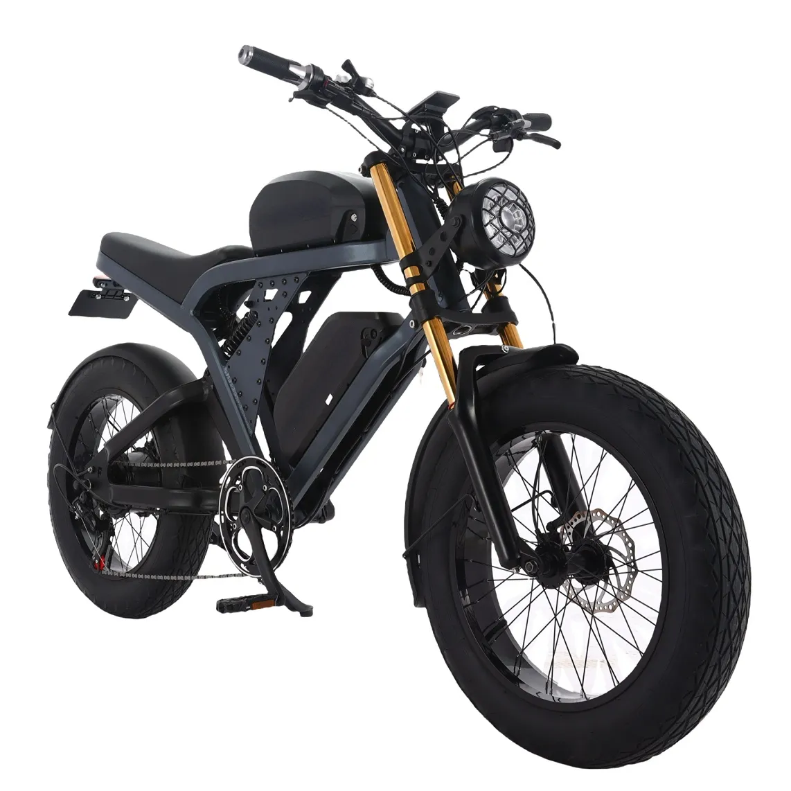 Neuer Großhandel US Stock Power Motor Elektro fahrrad Doppel batterie Beach 1500W Fast Fat E-Bike E Motorrad 20 "Lithium batterie 48V
