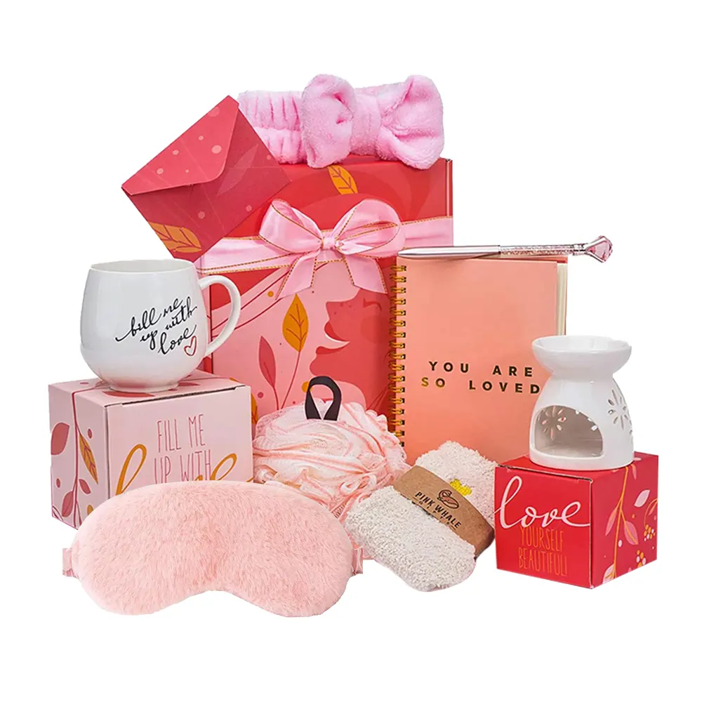 مجموعة صندوق هدايا للنساء أفكار منتج جديد رعاية ذاتية عيد الميلاد تخصيص هدية عيد ميلاد فريدة من نوعها مجموعة هدايا عيد الحب
