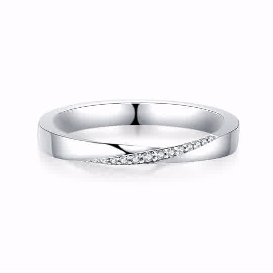 18K White Gold