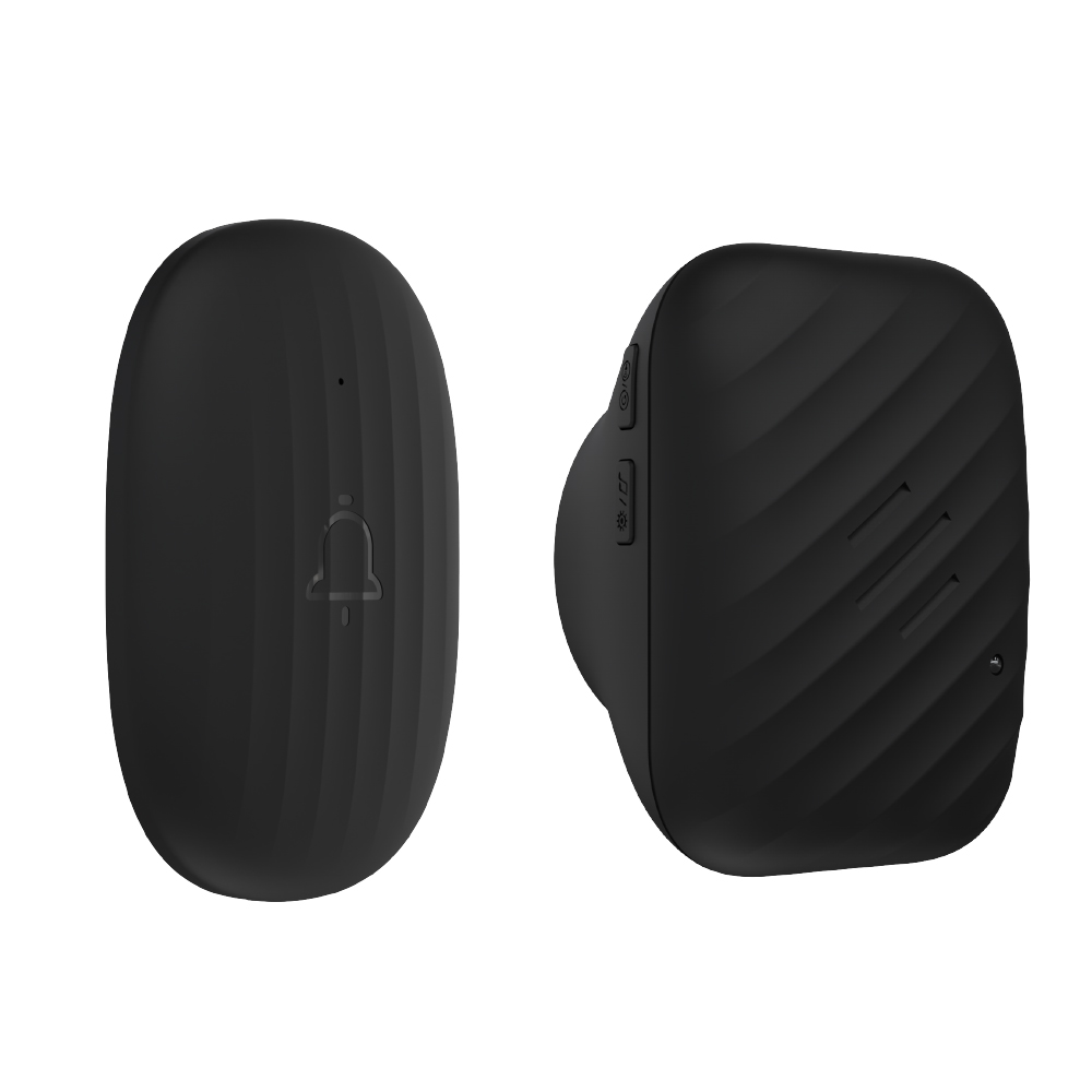 Noir 1 bouton + 1 récepteur