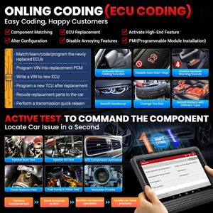Actualización de la codificación en línea X431 V y más de 37 reinicio de todos los coches Programación de llaves Escáner automático LAUNCH X431 V Pro/TT 5,0 BT con DBScar VII VCI - Product Image 4