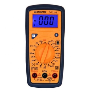 DT321B มัลติมิเตอร์ระบบดิจิทัลแบบพกพาทดสอบแบตเตอรี่พร้อมไฟแบ็คไลท์สีฟ้า - Product Image 1