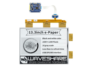 Modulo schermo inchiostro elettronico e-paper da 13.3 pollici display Raspberry Pi con porta parallela da 1600x1200 pixel - Product Image 3