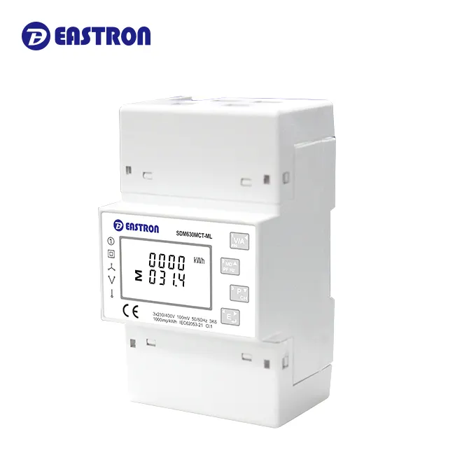 Eastron SDM630MCT-ML de CE RoHS aprobado Mini tamaño Tri/Quad/cargas Metro para sistema de gestión del edificio