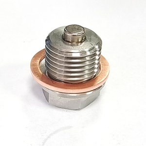 M12 M14 M16 M18 M20ステンレス鋼磁気オイルドレンプラグ自動車部品レッド銅ガスケットオイルドレンスクルーボルト付き