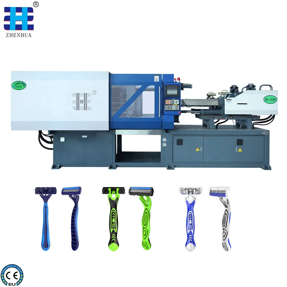 ZHENHUA Factory Direct Sales Of Two Color Injection Molding Machine Para Razor Handle E Sobrancelha Shaver Handle Produção