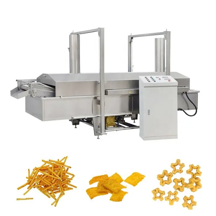 Spuntini soffiati farina bastoncini per insalata fritti Bugles Chips Food maker linea di produzione