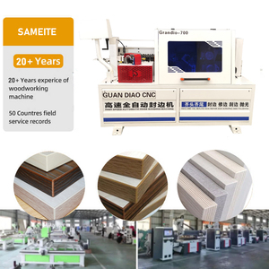 Otomatik yapıştırma ve kırpma parlatma ve otomatik uç keskin uçlu bükme makinesi ile kenar bantlama makinesi - Product Image 1
