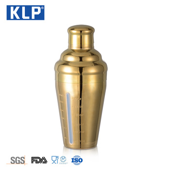 KLP hot selling cocktail shaker Bartender Stainless Steel Cocktail Shaker for bar