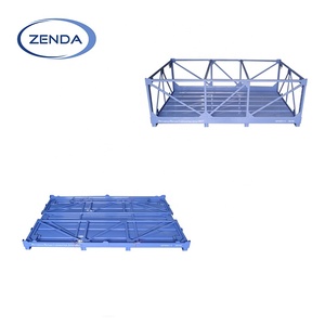 Venta de fábrica, jaulas de almacenamiento plegables de alta resistencia, contenedor de almacenamiento apilable de malla apilable para transporte logístico de almacén - Product Image 3